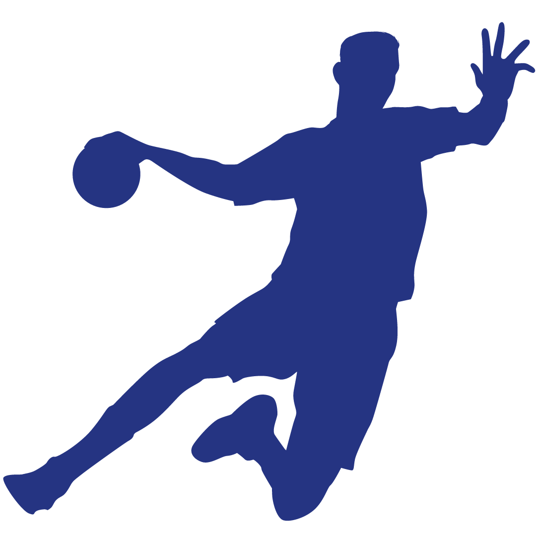 Illustration von einem Handballspieler